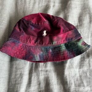 Polo by Ralph Lauren Burgundy Tie-Dye Corduroy Bucket Hat